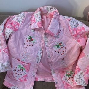 Dollskill Pink Strawberry shortcake Puffer Jacket